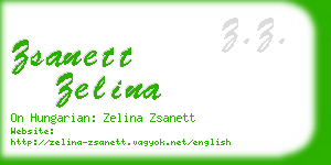 zsanett zelina business card